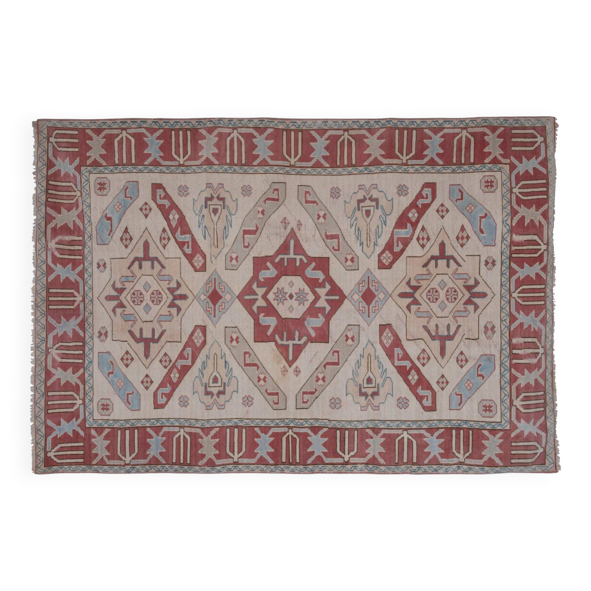 Vintage Turkish Oushak rug 175x257 cm