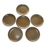 Set of 6 stoneware plates