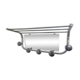 1960s aluminum coat rack