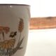 Set of 6 mazagrans in stoneware - coffee cups