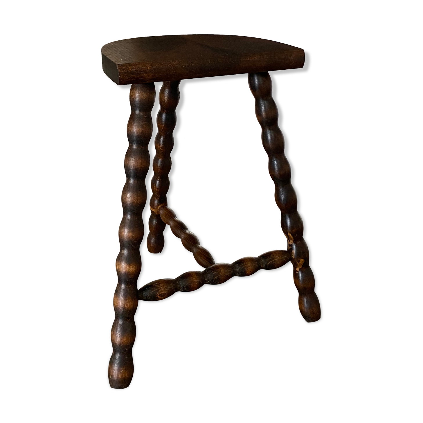 Vintage tripod farm stool