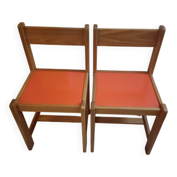 Paire de chaises pop