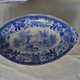 3 plats raviers Villeroy & Boch  faïence ancienne  366112 Burgenland Bleu