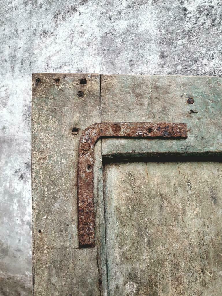 Antique oak sliding door loft door