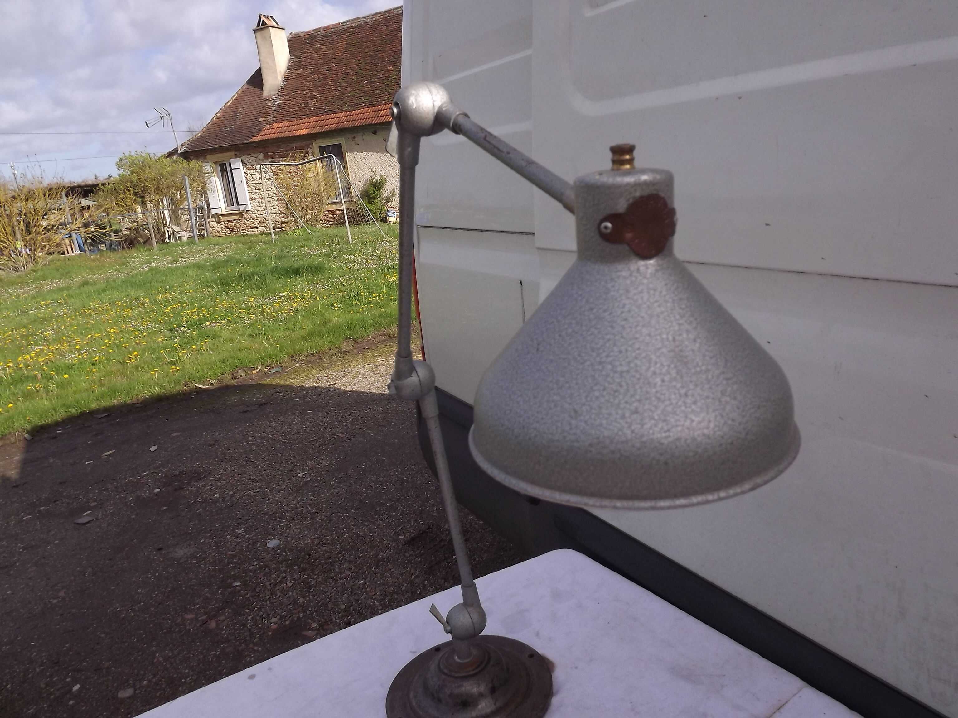 Industrial style lamp from the 60s
