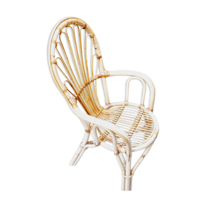 fauteuil en rotin 1960