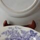 Lot de 5 assiettes plates Terre de Fer U&C Sarreguemines "Rubia" XIXème