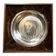 Bernard buffet publisher's medal: etched silver plate representing a lion (1976)