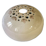 Vase with flowers in glazed ceramic