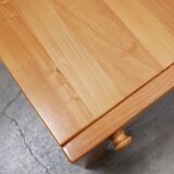 Vintage elm dining table by Maison Regain