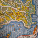 Map poster of Saint Juan Les Pins