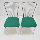 Pair of Mid-century Chrome Chairs,Nowy Styl,circa 1980's.