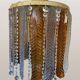 Vintage floor lamp with Murano glass leaves, 1970s