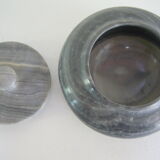 Veined grey marble box