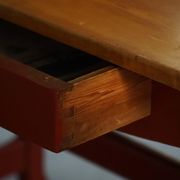 Scandinavian extendable table for writing or dining with a drawer, early 20th century.