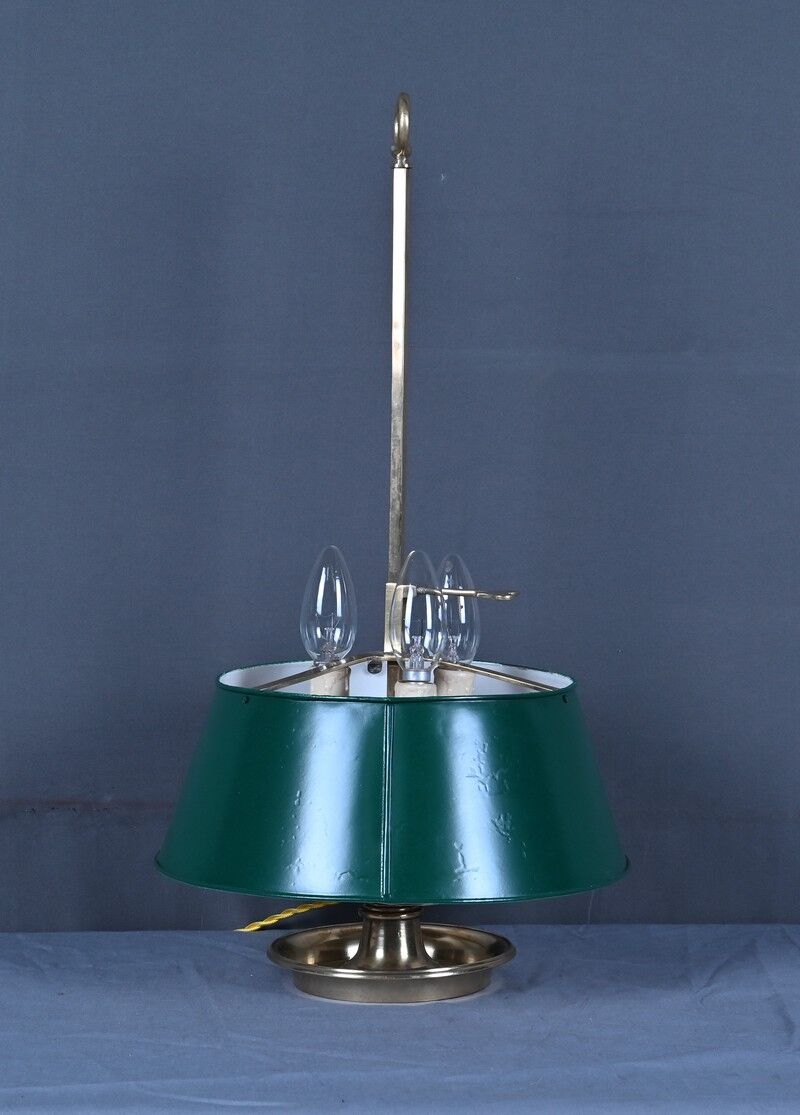 Lampe bouillotte en laiton, style Empire – fin XIXe