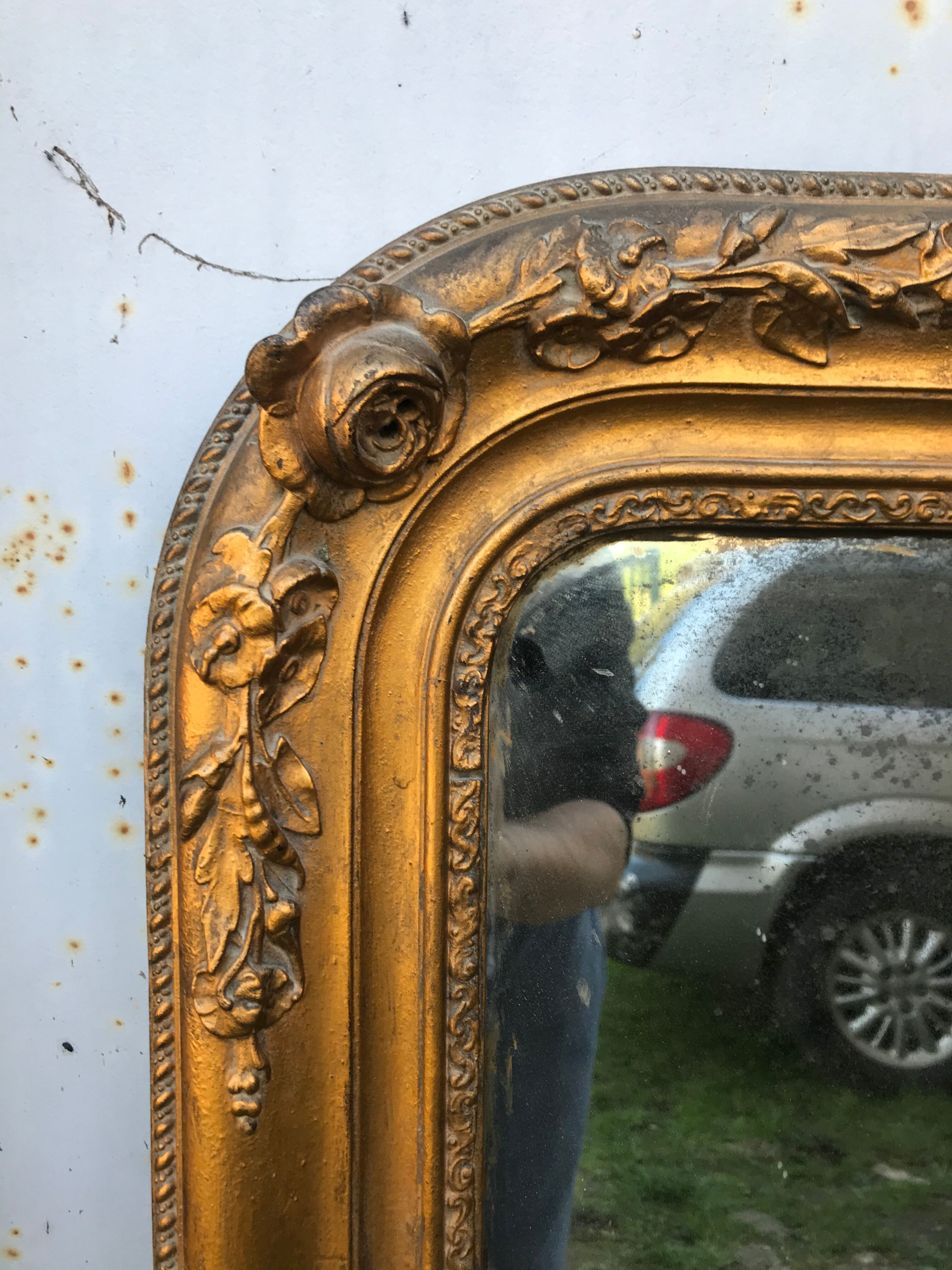Old Louis XV golden mirror