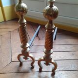 Paire de chenêts