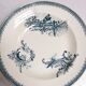 5 anciennes assiettes creuses Terre de fer rocaille faience pexonne
