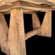 Dining Table with Extensions, 1940s In Solid Oak