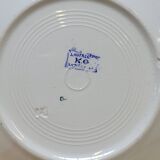 6 Petites Assiettes Plates K. G. Lunéville Modèle Lautrec Art Nouveau Décor