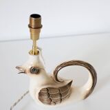 Table lamp, ceramic base "bird" 50s
