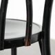 Set of 6 black vintage  bistro chairs with elegant design