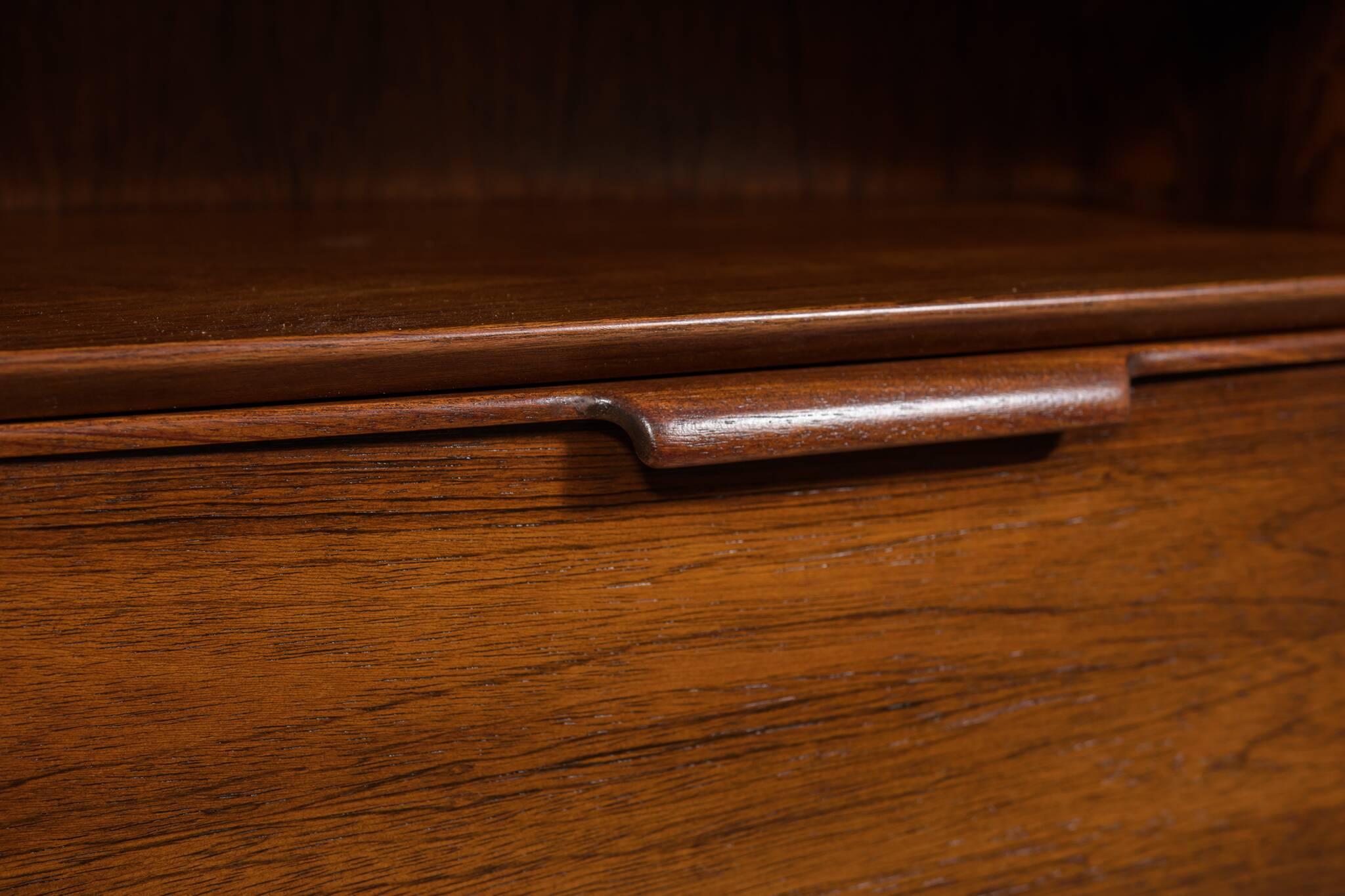 Mid-Century Model 75 Freestanding Teak Desk from Omann Jun, Denmark, 1950s