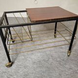 Vinyl door, vintage magazines