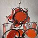Vintage orange and chrome suspension