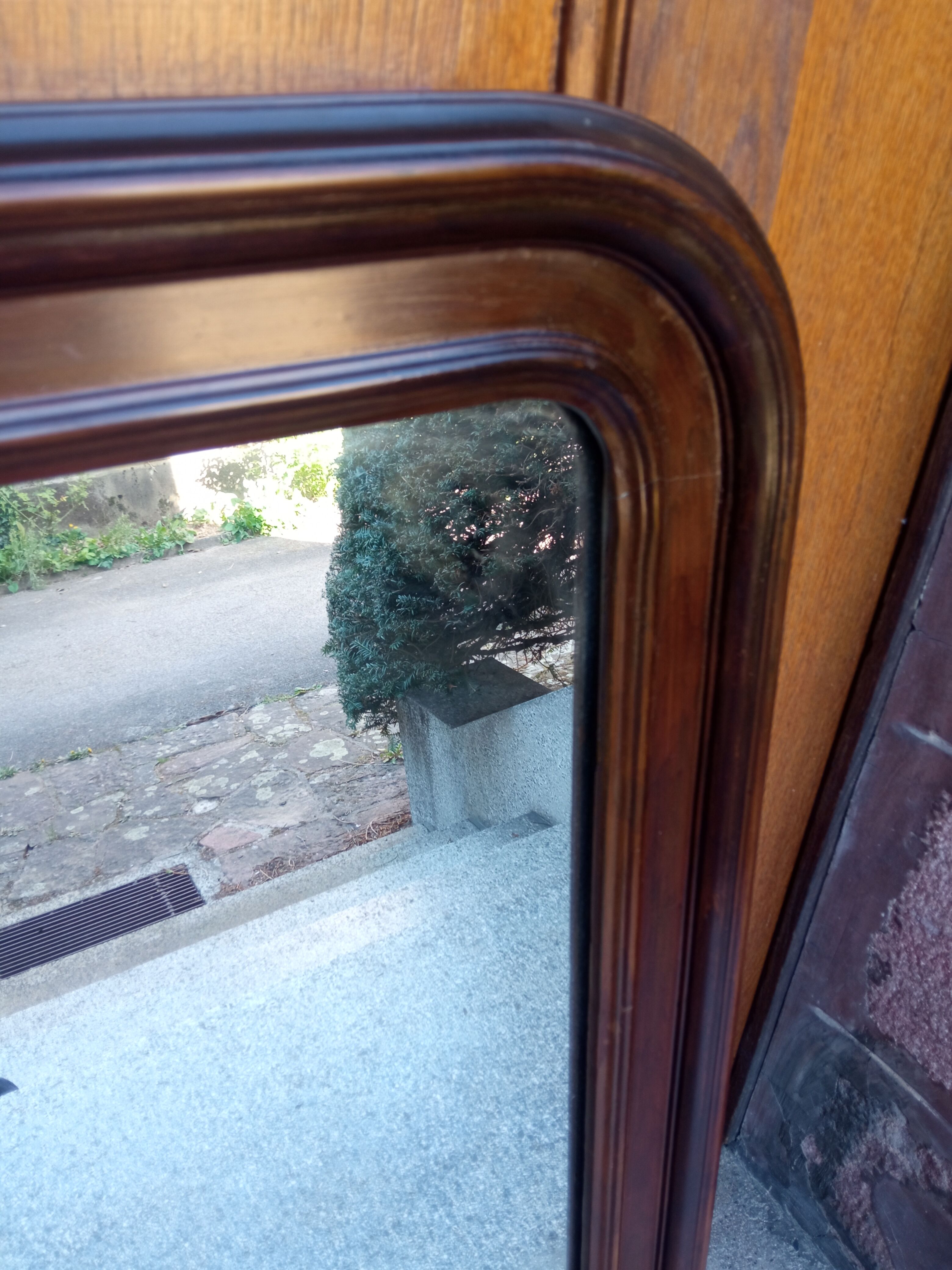 Arched mirror of napoleon III period and style - 82 x 55 cm