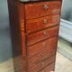 Eighteenth-century wooden veneer chest of drawers