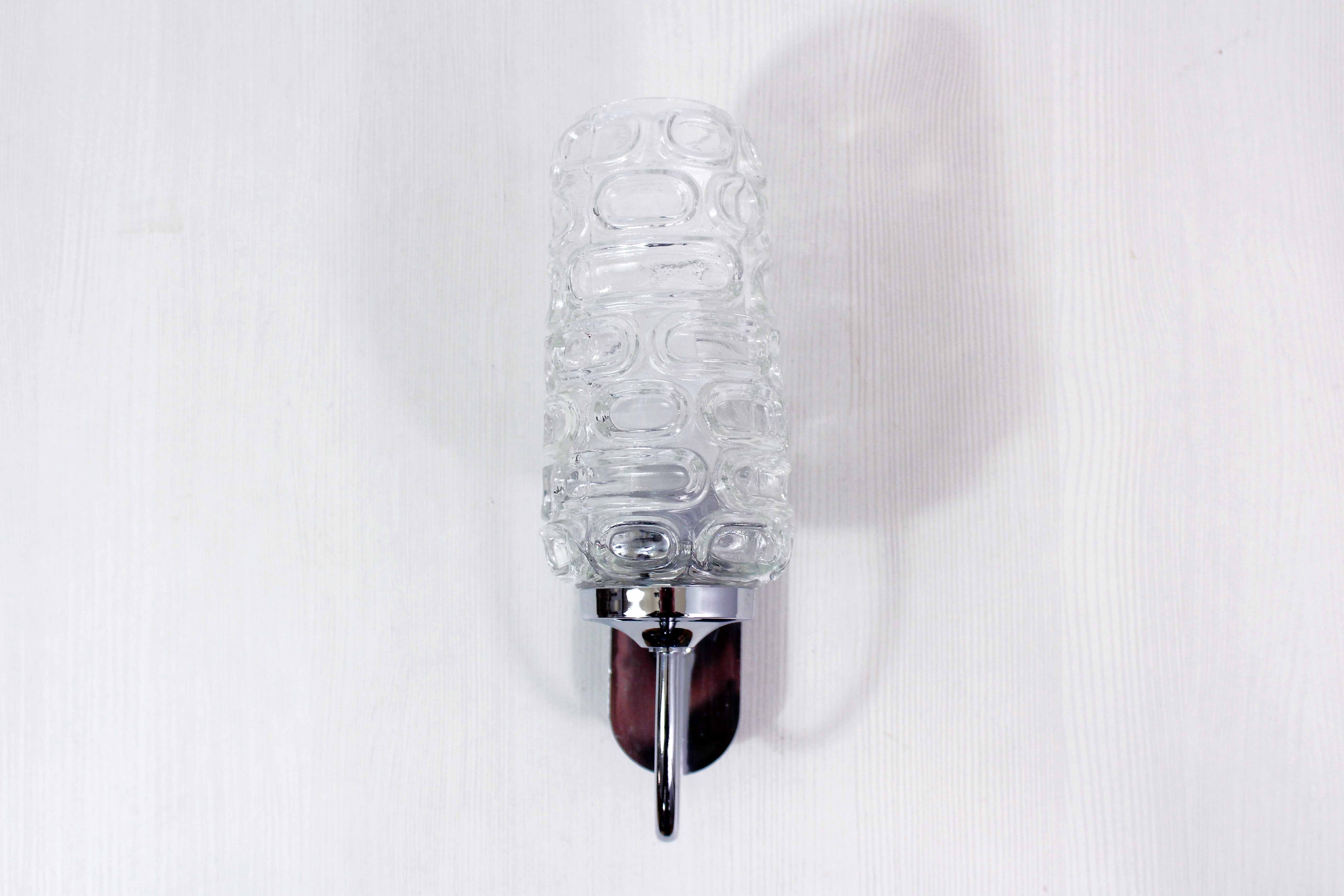 Vintage glass wall lamp