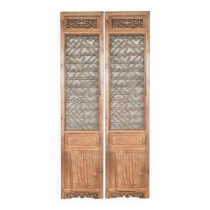 Lot de 2 panneaux vietnamiens