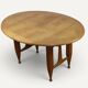 Extendable dining table in oak by Guillerme and Chambron - 1960s