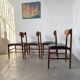 Set of 4 Italian chairs by Gianfranco Frattini.