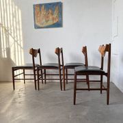 Set of 4 Italian chairs by Gianfranco Frattini.