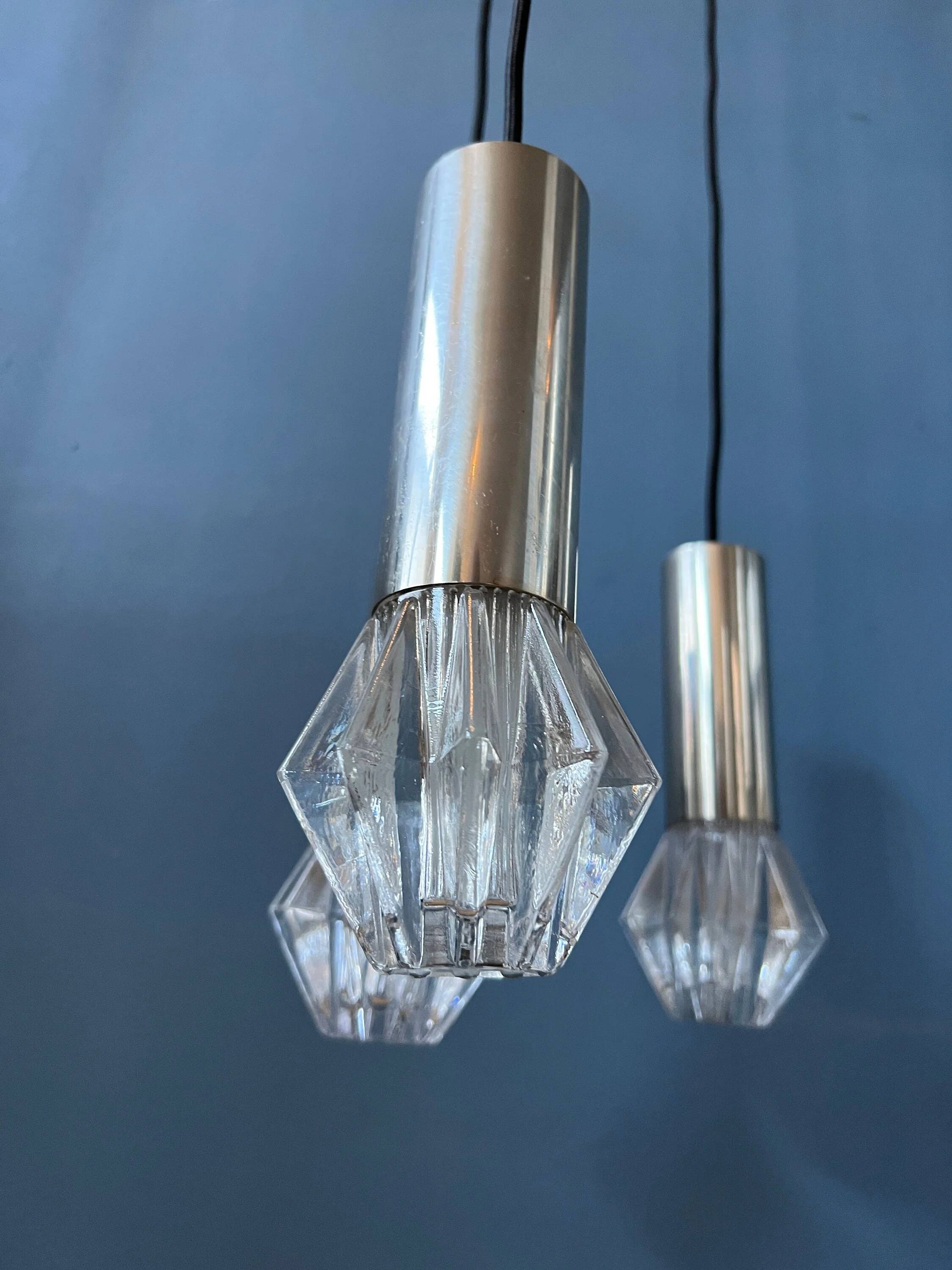 Suspension cascade Space Age Mid-Century / luminaire vintage