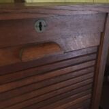 Double curtained file with keys