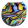 Vase multicolore moderne en verre de Murano