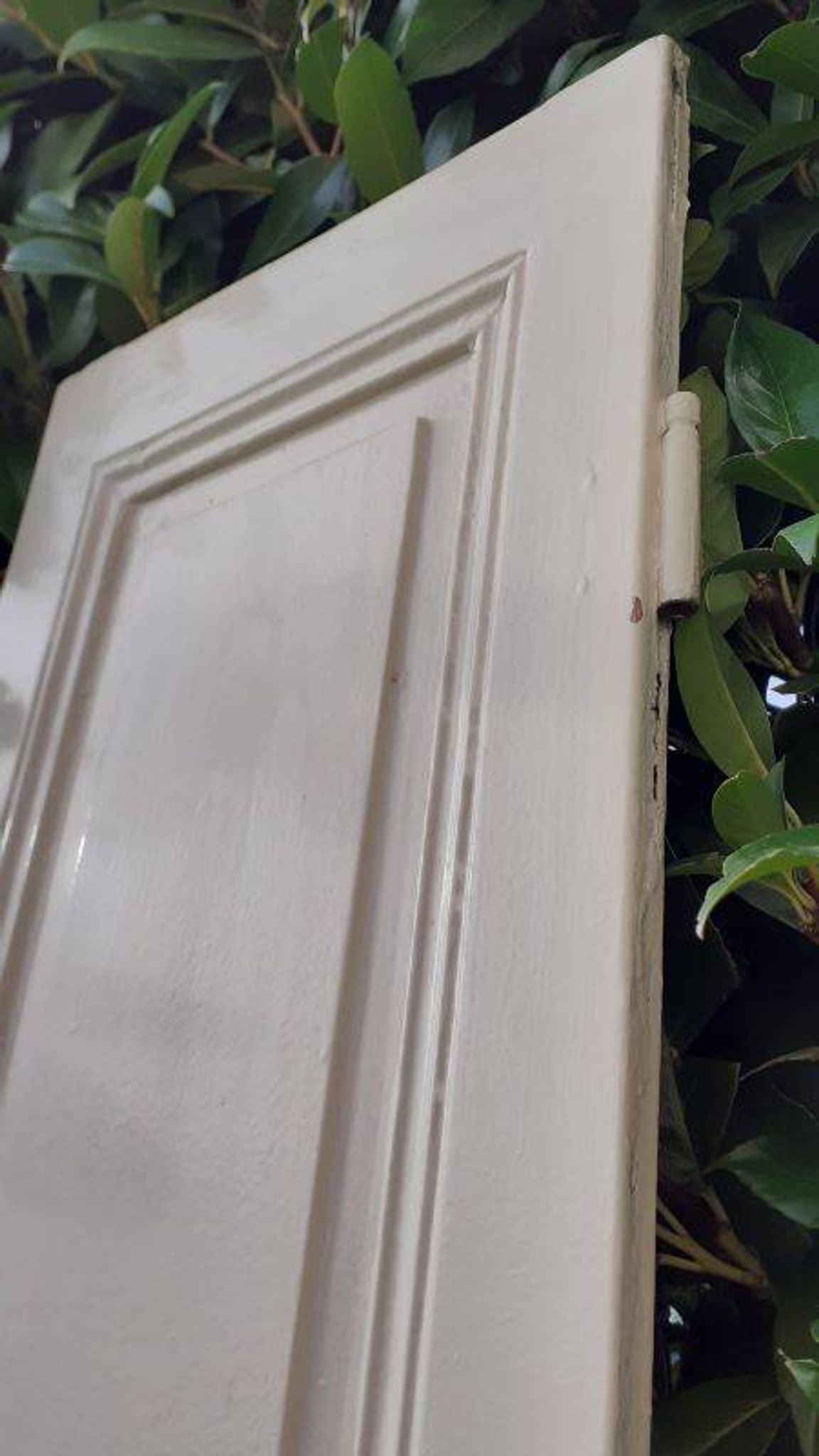Porte h220x42cm étroite de placard ancienne panneautée moulurée