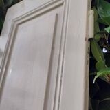 Narrow old paneled molded cupboard door h220x42cm