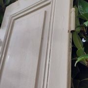 Porte h220x42cm étroite de placard ancienne panneautée moulurée