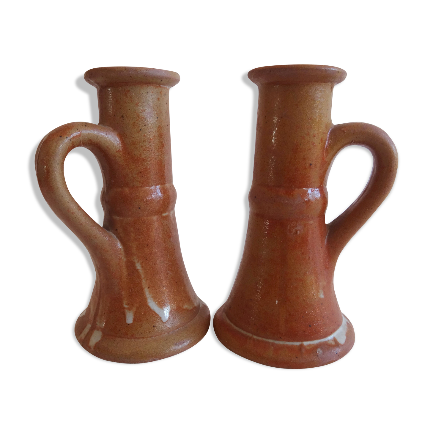 Pottery sandstone candle holders