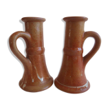 Pottery sandstone candle holders