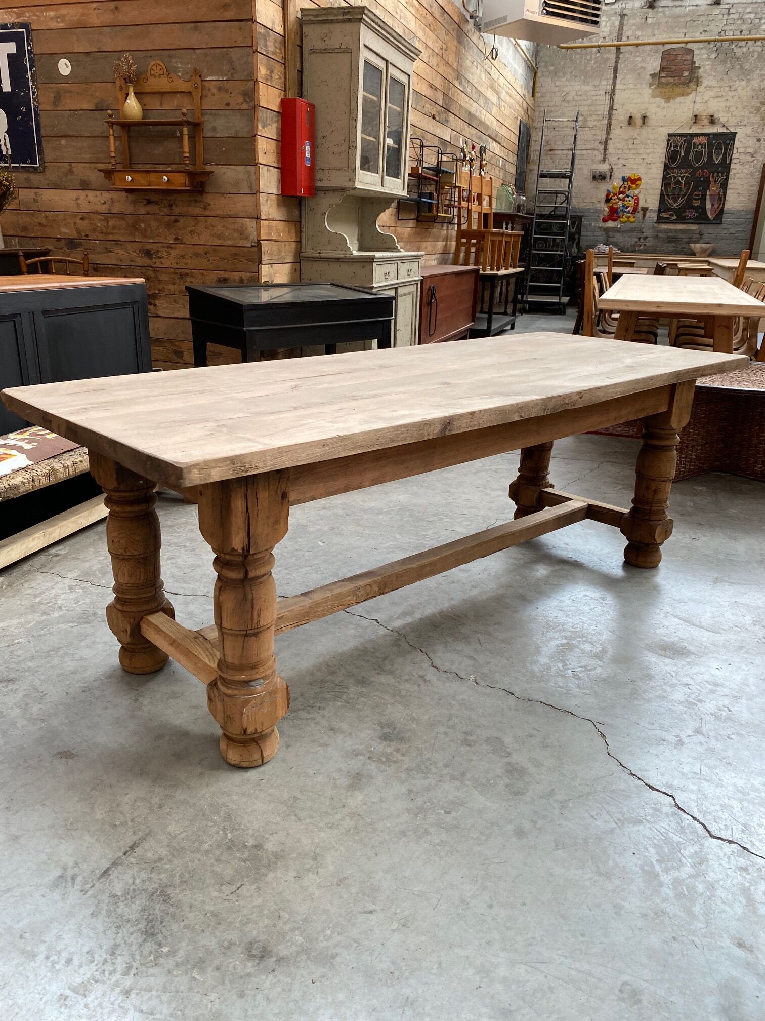 Oak farmhouse table