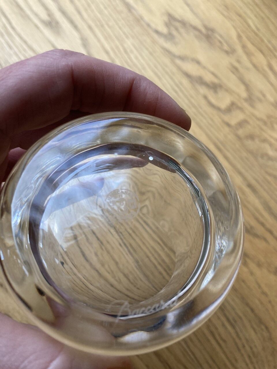 6 authentic Baccarat crystal whisky glasses