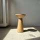 Side table, end of sofa in natural mango monoxyl conical tray H:50cm