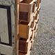 Meuble de marchand - chiffonnier 12 tiroirs en teck