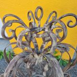 Chandelier candlesticks struck and forged iron